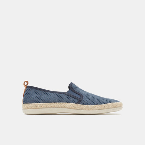 Zapatillas de verano de hombre de tela, Azul Zapatillas de verano de hombre de tela, Azul